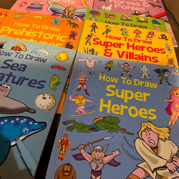 How to Draw Beginners/ kids soft cover Book Lot of 19 unused. Step by step - Picture 7 of 11